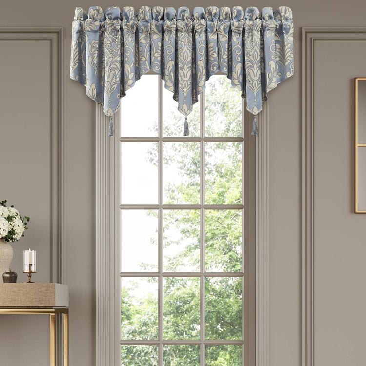 Royal Court Lorenzo Damask Window Ascot Valance - 21x40