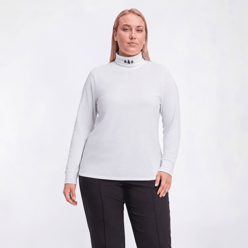 Plus Size Hasting & Smith Long Sleeve Turtleneck Trees Tee