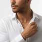 Mens Iron Saints 6mm Cuban Link 18kt. Gold Plating Necklace Set - image 2