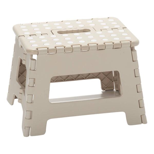 9in. Foldable Step Stool - Crystal Grey - image 