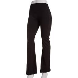 Juniors Love Tree Wide Waistband Flare Leggings with Pockets