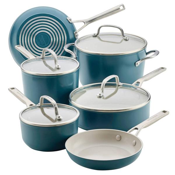 KitchenAid® Hard-Anodized 10pc. Ceramic Induction Cookware Set - image 