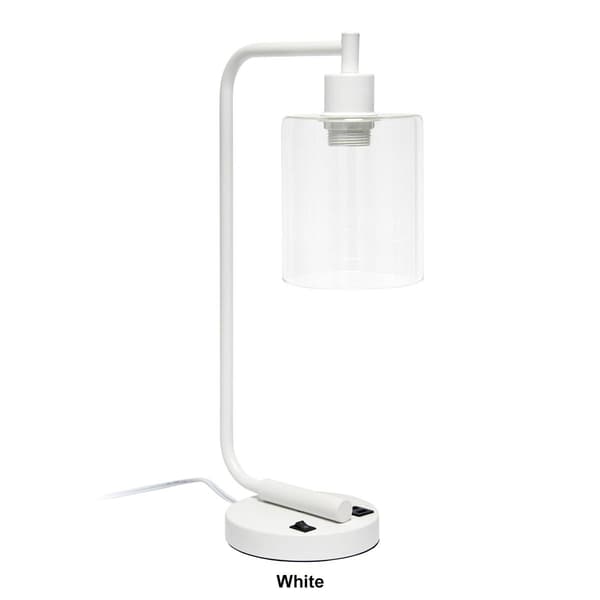 Lalia Home Studio Loft Modern Iron USB Port Matte Desk Lamp