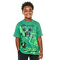 Boys (8-20) Minecraft Short Sleeve Tee - Green - image 1