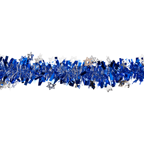 Northlight 50ft. Star of David Hanukkah Tinsel Garland