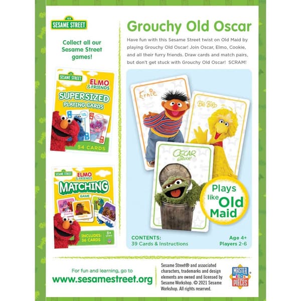 MasterPieces Sesame Street&#174; Grouchy Oscar Card Game
