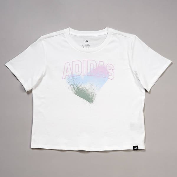 Girls (7-16) adidas® Short Sleeve Heart Graphic Tee