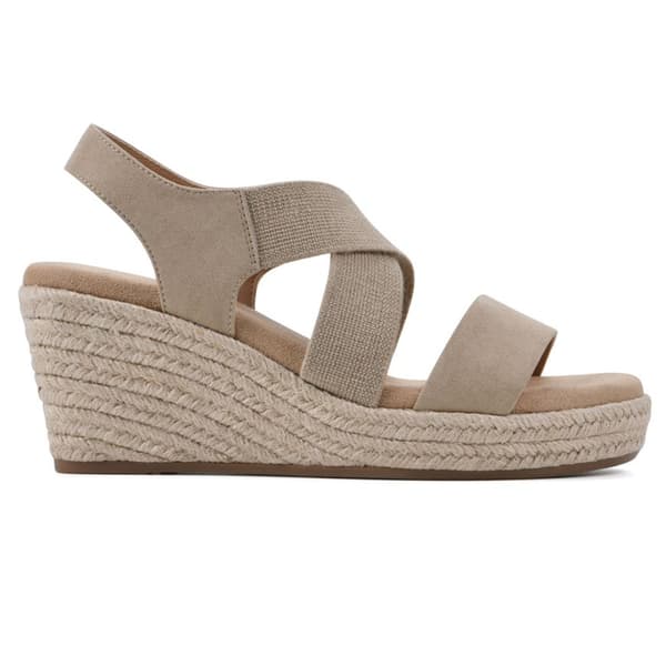 Womens White Mountain Yanda Espadrilles Wedge Sandals