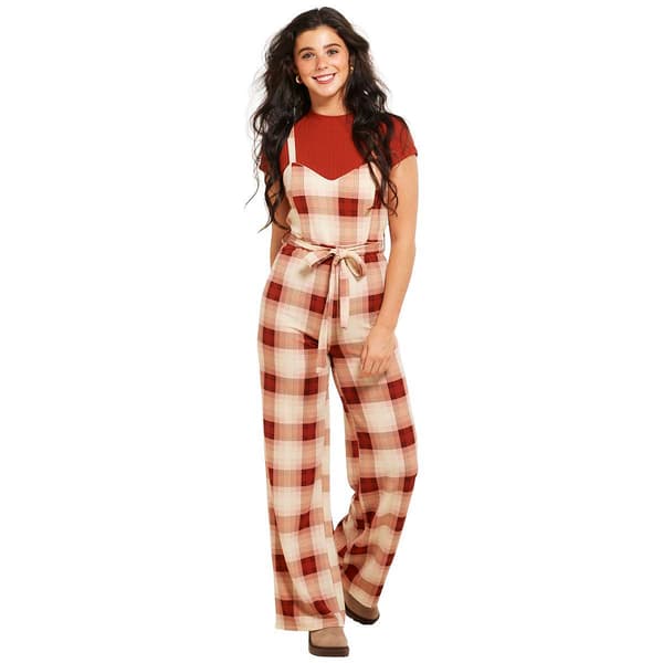 Juniors Almost Famous&#40;tm&#41; Liverpool 2pc. Sweetheart Neck Jumpsuit - image 