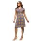 Womens 24/7 Comfort Apparel Floral Knee Length Wrap Dress - image 3