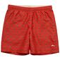 Mens Joe Marlin Colorful Palm Swim Trunks - Red Mango - image 2