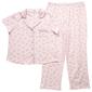 Womens Laura Ashley&#40;R&#41; Brushed Peached Romantic Bows Pajama - image 1