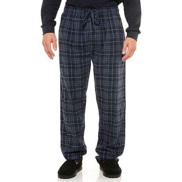 Mens Preswick & Moore(R) Flannel Plaid Sleep Pants - Blue - image 