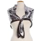 Womens Jessica McClintock Black And White Floral Square Scarf - image 2