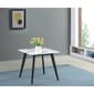 Coaster Black and White Square Faux Marble Top End Table - image 1