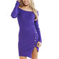 Juniors Jolie &amp; Joy Ribbed Boat Neck Notch Split A-Line Dress - image 3