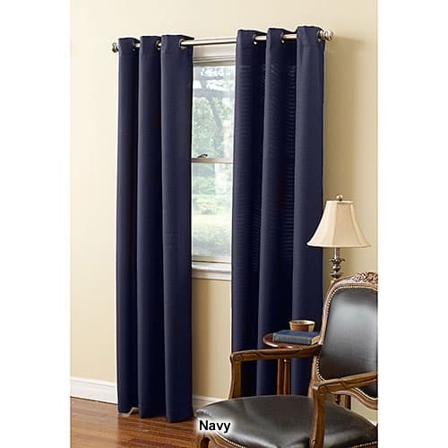 Montego Woven Bronze Grommet Curtain Panel