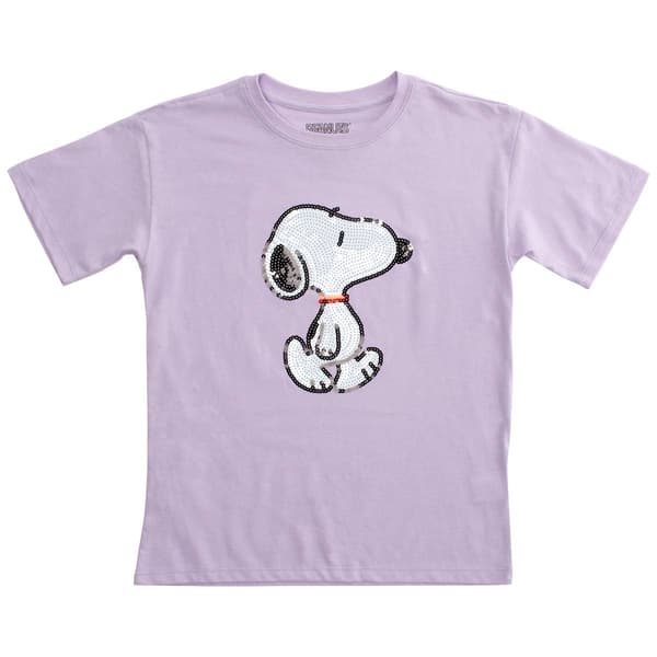 Girls &#40;7-16&#41; Peanuts&#8482; Short Sleeve Sequin Snoopy Tee