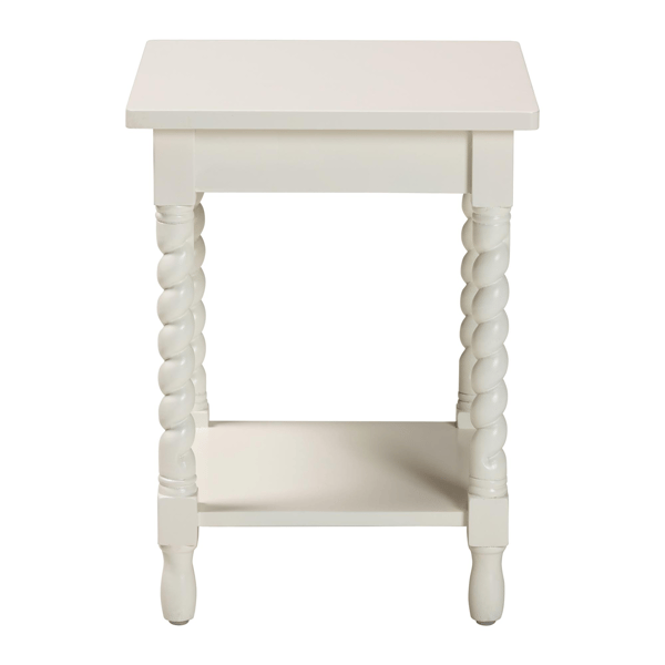 Baxton Studio Niklas Nightstand with Twisted Legs