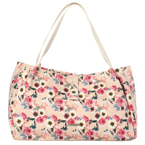 Julia Buxton Hudson Tooled Floral Tote - image 