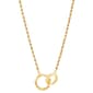 Gold Classics(tm) Yellow Gold Twist & Plain Interlock Chain Necklace - image 1