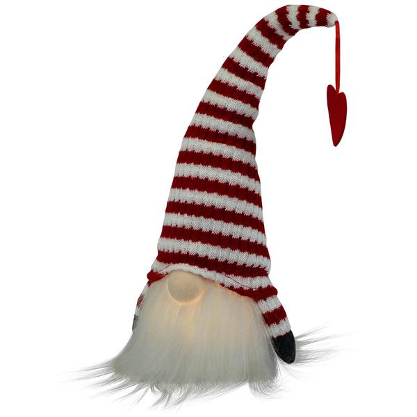 Northlight Seasonal LED Striped Valentine''s Day Gnome Figurine