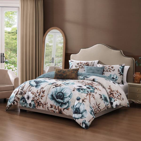 Bebejan&#40;R&#41; Flowers in the Mist Cotton 5pc. Reversible Comforter Set