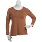 Womens Runway Ready Long Sleeve Milky Crew Neck Tee - image 2