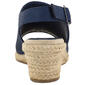 Womens Easy Street Stacy Espadrille Wedge Sandals - image 4