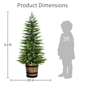 Puleo International 3.5ft. LED Soft Tips Christmas Trees Set of 2 - image 6