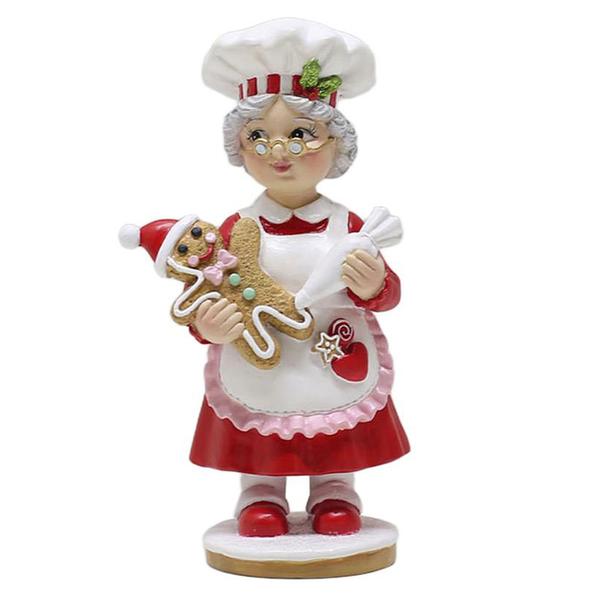 Resin Mrs. Claus Icing Gingerbread Cookies - image 