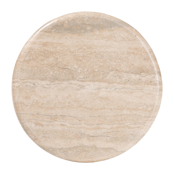 bali & pari Usama End Table with Marble Stone Top