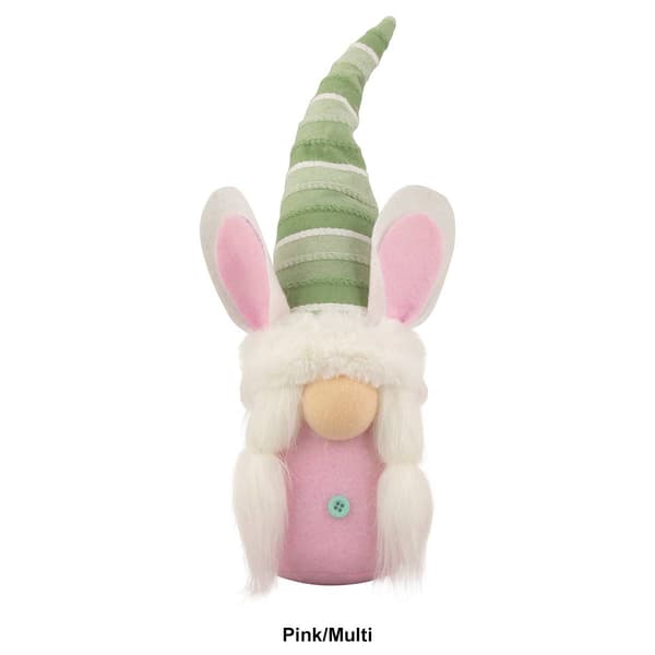 Northlight Seasonal Gnome Girl with Bunny Ears Easter Figurine
