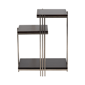 Sagebrook Home Metal & Mango Wood Three-Tier Accent Table - image 1