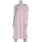 Womens Carole Hochaman Gingham Short Sleeve Nightgown - image 1