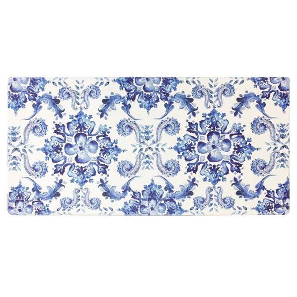 J&V Textiles Cloud Comfort Anti-Fatigue Poppy Blue Kitchen Mat - image 