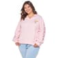 Juniors Plus Strawberry Shortcake Quarter Zip Sweatshirt - image 1