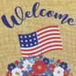 Northlight Seasonal "Welcome" Patriotic Mason Jars Garden Flag - image 4
