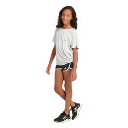 Girls &#40;7-16&#41; adidas&#174; Ombre Text Loose Tie Front Tee