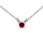 Haus of Brilliance 1/2ctw. Red Lab Grown Diamond Pendant - image 1