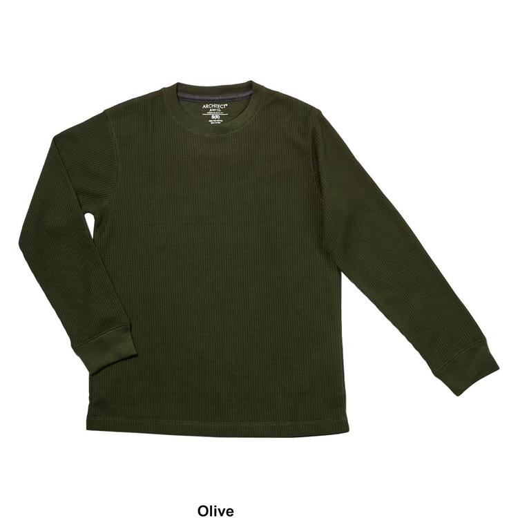 Boys (8-20) Architect® Jean Co. Solid Crew Neck Thermal Top
