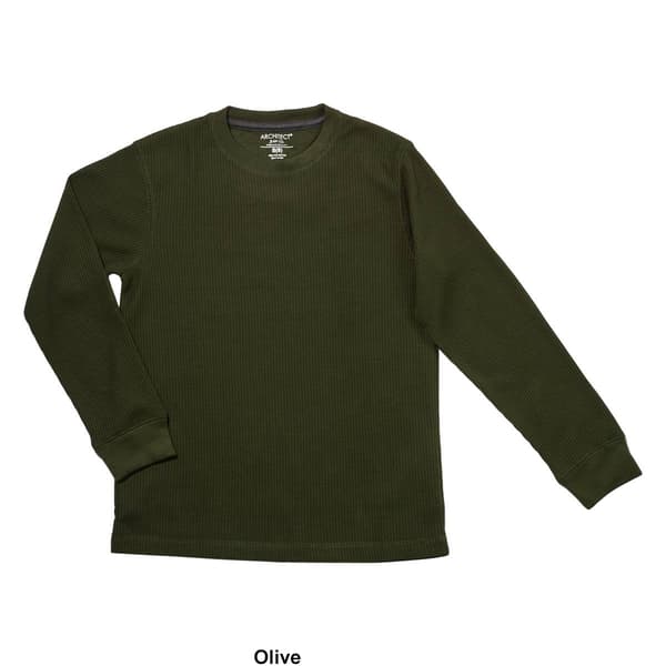 Boys (8-20) Architect® Jean Co. Solid Crew Neck Thermal Top