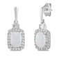 Gemstone Classics(tm) Sterling Silver Created Cushion Opal Earrings - image 1