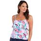 Womens Maxine Dominica Breeze Three Tiered Tankini Swim Top - image 1