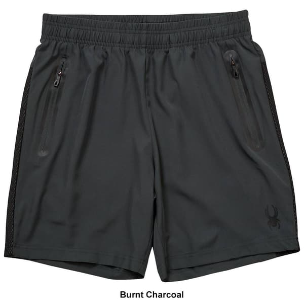 Mens Spyder Mesh Side Panel Woven Shorts