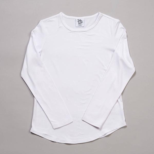 Girls (7-16) Jolie & Joy Long Sleeve Solid Yummy Tee - image 