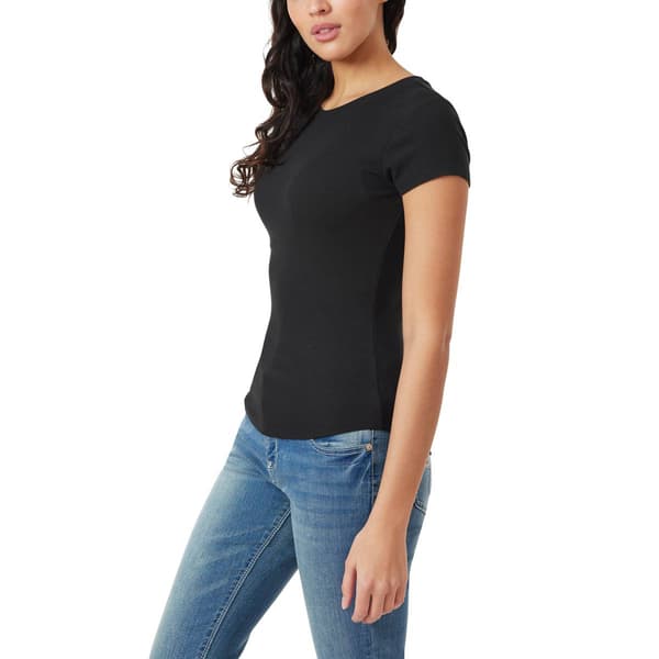 Juniors Wallflower Short Sleeve Crew Neck Tunic Tee