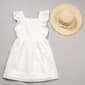Girls (7-12) Little Lass(R) Flutter Sleeve Eyelet Dress with Hat - image 1