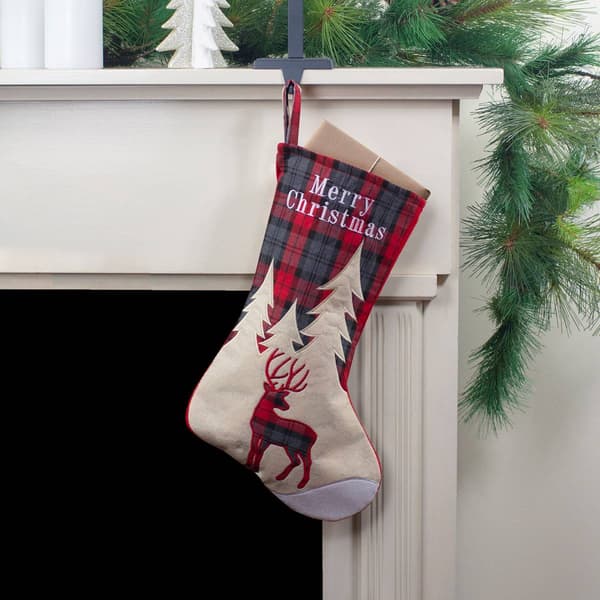 Northlight Seasonal 19in. Reindeer w/ Forest Christmas Stocking