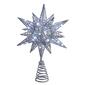 Kurt Adler Pre-Lit Twinkling LED Silver Starburst Tree Topper - image 1